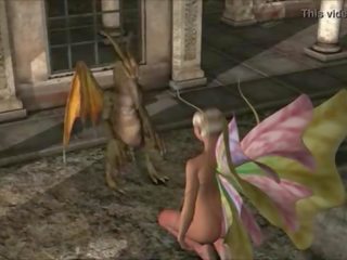 3d 动画: fairy 和 dragon