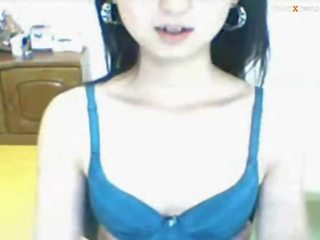 Aziatisch tiener schoolmeisje webcam vid