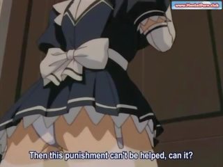 Maids doing dirty film training for the new staff hentai