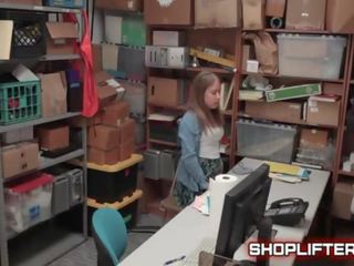 Shoplifting adolescent Brooke Bliss Gets Fucked