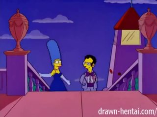 Simpsons adult video - Marge and Artie afterparty