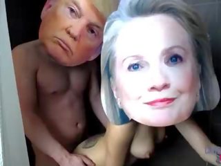 Donald trump un hillary clinton reāls slavenības porno lente pakļauti xxx